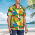 thumbnail image 2 of Lsque German Shepherd Dog pattern Hawaiian Shirt for Men, Unisex Summer Beach Casual Short Sleeve Button Down Shirts-Large, 2 of 9
