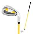 thumbnail image 2 of Airfind Right Handed Golf Club Set for Adults 11 Pieces with Titanium Driver, Stainless Irons, Putter and Premium Bag, Yellow, 2 of 10