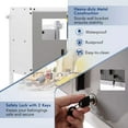 thumbnail image 6 of Harmijoy Metal Wall Cabinet, Garage Storage Cabinet with Locking Doors & 3 Adjustable Shelves, Wall-mounted Lockable Cabinet, 6 of 8