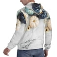 thumbnail image 6 of Wukai Pumpkin And White Marble Print Men Hoodies Fleece Sweatshirts Long Sleeve Sweaters Pullover Fall Outfits Winter Clothes-4X-Large, 6 of 7