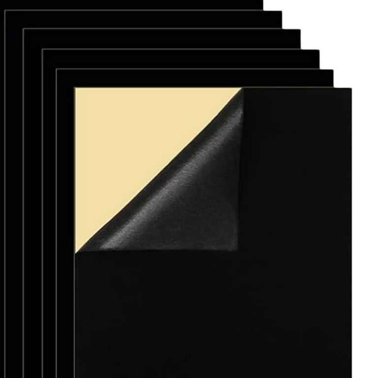 Black Adhesive Back Felt Sheets Fabric Sticky Back Sheets Self-Adhesive  Durable and Water Resistant, 10 PCS 