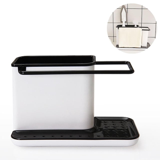 Organizador de soporte de esponja para fregadero de almacenamiento de utensilios de cocina para almacenar el organizador del fregadero soporte de utensilios de cocina para fregaderos TUNC Sencillez