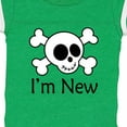 thumbnail image 4 of Inktastic I'm New Cute Skull Baby Boys or Girls Baby Bodysuit, 4 of 5