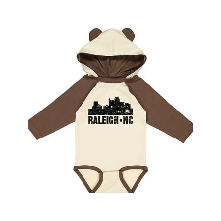 

Inktastic Raleigh Skyline Grunge Gift Baby Boy or Baby Girl Long Sleeve Bodysuit