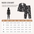thumbnail image 4 of Yiaed Rose Flowers Print Pajamas Women's Long Sleeve Sleepwear Soft Button Down Loungewear Pjs Lounge Set Nightwear Womens Pajama Pants-Medium, 4 of 7