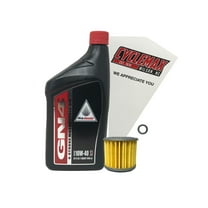 Cyclemax Standard 10W-40 Oil Change Kit fits 2021-2024 Honda Grom 125
