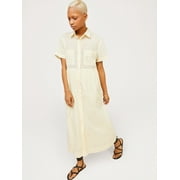Free Assembly Women’s Short Sleeve Maxi Shirtdress