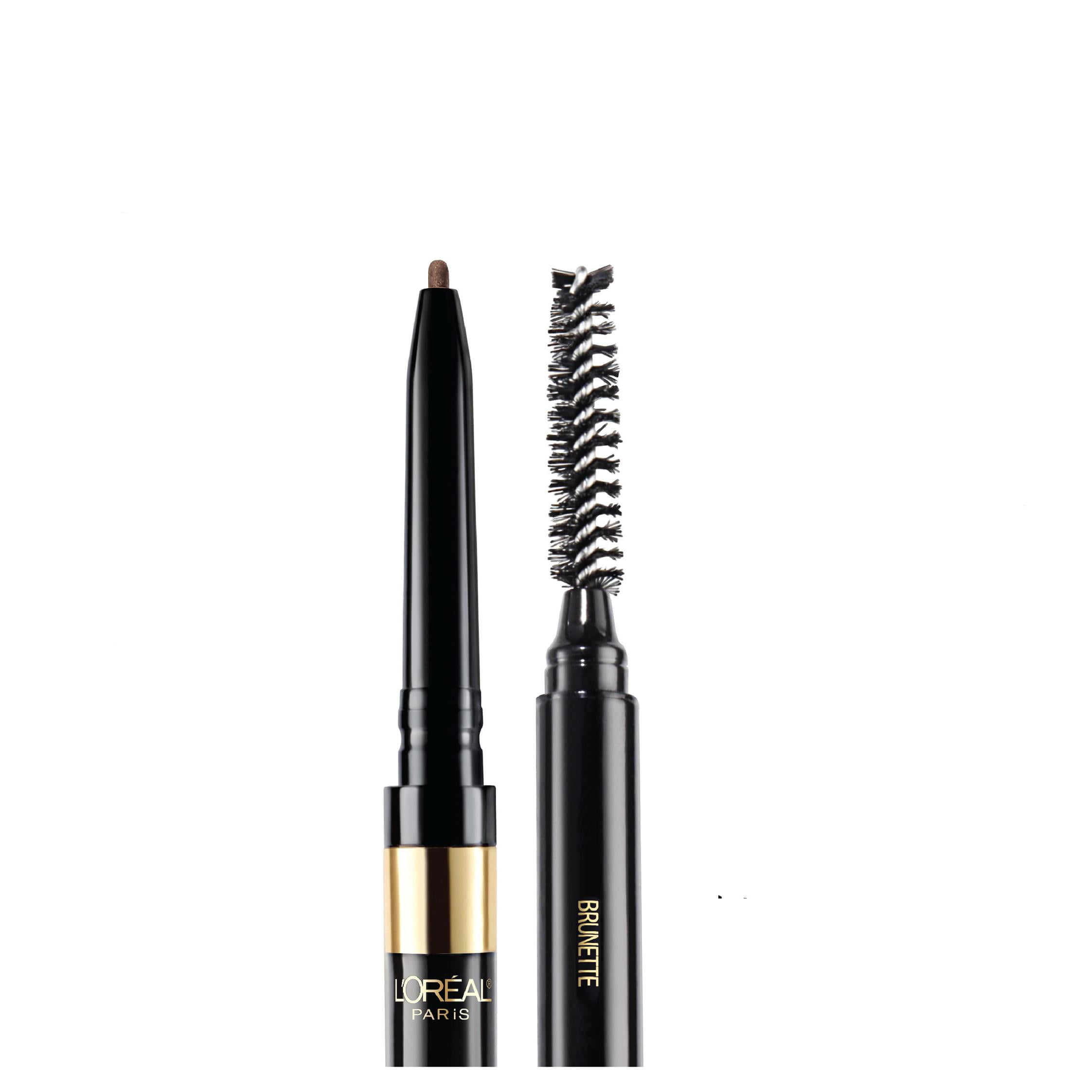 (2 pack) L'Oreal Paris Brow Stylist Definer Waterproof Eyebrow Mechanical Pencil, Light Brunette