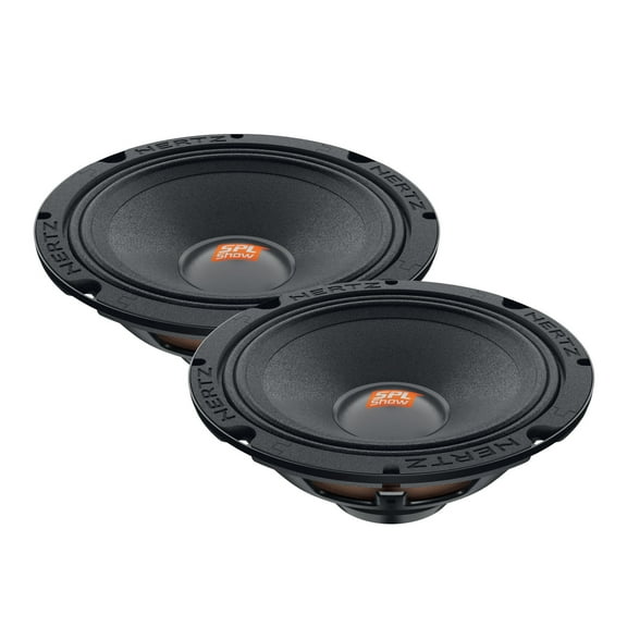 Hertz SPL Show Series SV-165-NEO 6.5" 4-Ohm SPL Midrange Speaker Drivers (Pair) with Neo Magnets and UV/Waterproofing