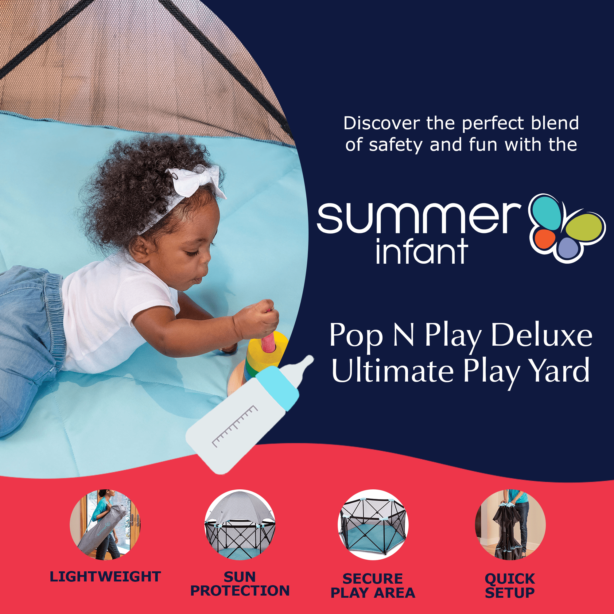 Summer Pop ‘N Play Deluxe Ultimate Playard