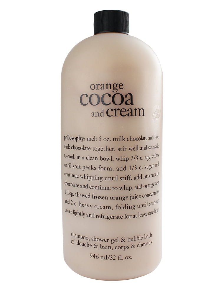 Philosophy Philosophy Orange Cocoa Cream Shampoo Shower Gel Bubble Bath 946ml 32oz Walmart Com Walmart Com
