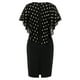 thumbnail image 4 of Puntoco Vestido De Manga Corta Con Cuello En V, Elegante Vestido De Gasa Con Lunares Bronceadores De Verano Para Mujer, Negro S, 4 of 9