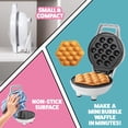 thumbnail image 4 of CucinaPro Mini Waffle Maker Bubble Fun -Waffle Eléctrico Waffle Maker, Antiadherente, 4 of 5