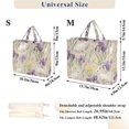 thumbnail image 2 of FORMRS Womens Corduroy Tote Bag Crossbody Shoulder Handbag with Pocket, Purple Floral Rabbit, 2 of 7