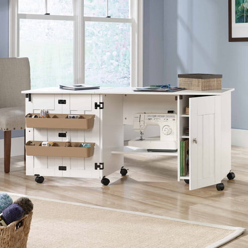 Sauder Sewing And Craft Table Multiple Finishes Walmart Com