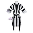 thumbnail image 5 of Película Michael Keaton, nuevo disfraz de cosplay, gran oferta, vestido de rayas blancas y negras para mujer, atuendo de boda y carnaval, 5 of 5