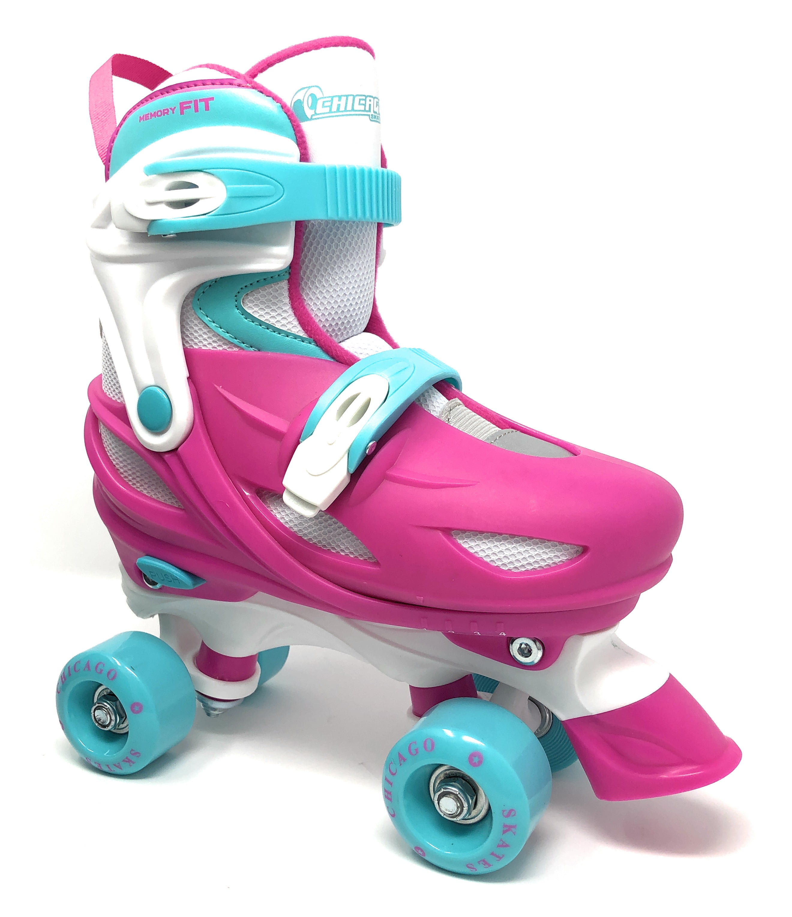Girls Chicago Skates Medium Rollerskates Adjustable Quad Kids Silver & Purple for sale online 
