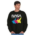 thumbnail image 5 of Retro NASA Worm Logo Space Shuttle Sweatshirt for Men or Women Brisco Brands S, 5 of 6