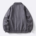 thumbnail image 4 of Maoxin Men's Coats Men's Fashion Casual Sports Slim Long Sleeve Hoodless Casual Coat/jacket Dark Gray XL, 4 of 8