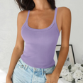 thumbnail image 2 of Aricy Tank Tops for Women Summer Sleeveless Ribbed Round Neck Slim Fitted Camisole Tops Stretch Sleeveless Summer Shirts Going out Tops for Women, 2 of 5