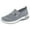 Gray, variant on Samickarr Sneakers For Women Women's New Large Size Casual Mesh Slip- Women's Shoes Soft Sole Breathable Fashion Shoes