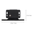 thumbnail image 2 of Worgeous Child Proof Cabinet Lock Rv Cabinet Latch Black Zinc Alloy 1Pack, 2 of 7
