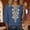 Dark blue, variant on Women's Boho Floral Embroidered Linen Blend Shirt,Spring Cotton Peasant Tops For Women Cotton Linen Tops Pullover Shirts Peasant Blouses For Women Embroidered Blouses For Women V Neck