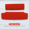 thumbnail image 4 of Cepillos Rodillo decorativo de pintura de pared de grano de madera de imitación de goma 2pcs, 4 of 7