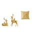 thumbnail image 1 of Figuras elegantes de ciervos, esculturas de renos y alces coleccionables, estatuas decorativas para estante, escritorio, regalo de cumpleaños y funda, 1 of 8