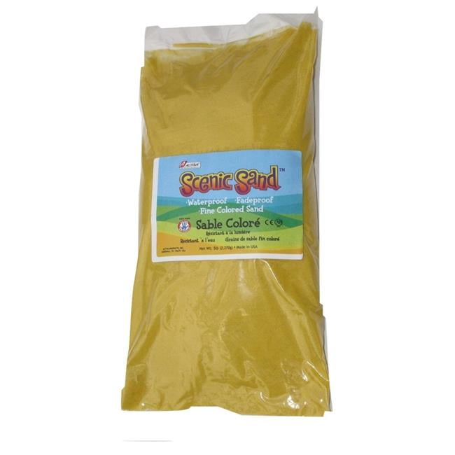 Scenic Sand 5 lbs Activa Bag of Yellow Colored Sand