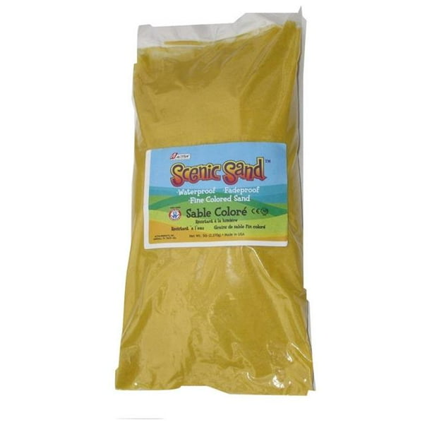 Scenic Sand 5 lbs Activa Bag of Yellow Colored Sand