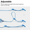 thumbnail image 5 of azuza Cat Harness and Leash Set for Safe Walking and Travel, Cat Harness Escape Proof Lightweight Size Adjustable Soft Material for Small Large Cats, Blue Plaid, 5 of 7