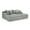 Gray, variant on AOOWOW 82.5” Oversized Double Lounge Chaise,velvet Sofa Bed,Upholstered Boneless Cloud Sofa Deep Seat,No Assembly Required