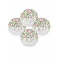 thumbnail image 7 of 15 Inch Round Placemats Set of 4, Colorful Flowers Non Slip Heat Insulation PP Table Mats, Spring Leaves Floral Botanical Wood Grain Washable Place Mats for Kitchen Dining Party Table Decor, 7 of 7