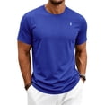thumbnail image 2 of oqasdz T Shirts for Men Classic Large Sized Sporty Patterned Short Sleeved Round Neck Solid Color Soft T Shirt Breathable Casual Outdoor T-Shirts, 2 of 7