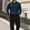 491#Blue, variant on Men's Corduroy Pullover Polo Shirt Long Sleeve Slim Fit Business Casual Golf Top