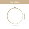 thumbnail image 2 of STRANDCHIC 10 Pcs Cadres Circulaires Marron Réglables pour Couture et Quilting, 2 of 5