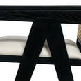 thumbnail image 4 of Christopher Knight Home Modern 27" Counter Height Bar Stools, Upholstery Seat, Solid Wood Frame, Black, Set of 2, 4 of 12