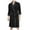 Black, variant on Mens Lightweight Spa Soft Knee Length Bathrobe With Pockets Men’s Sleepwear