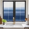 thumbnail image 2 of Navy Blue Ombre Privacy Window Film, Decorative Frosted Glass Window Film, Farmhouse Modern Gradient Reusable Peel and Stick Static Cling for Home Bathroom Office Glass Door 17.7"x39.3", 2 of 8
