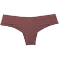 thumbnail image 2 of Botmois Men Stripe Thin Ice Silk Bikini Briefs Panties Enhance Pouch Underwear Underpants Red Brown M, 2 of 3