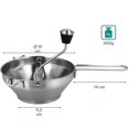 thumbnail image 3 of Stainless Steel Strainer With 3x Sieve Inserts - Strainer Mill For Soup, Jam, Baby Porridge, Sauces - 3 Sieve Inserts - Mill Press, 3 of 5