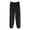 Black, variant on AIEOTT Mens Ultra-soft Cozy Lounge Sleep Micro Fleece Pajama Pants Leisure Solid Color Pleated Homewear Bottoms, Loose Pants
