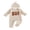 Apricot, variant on RUINIXCW Mama's Boy Outfit Newborn Baby Boy Hospital Coming Home Outfit Waffled Romper Infant Baby Girls Fall Winter Clothes Long Sleeve Jumpsuit Hat Set