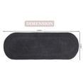 thumbnail image 4 of Home Weavers Double Ruffle Bathroom Rug 100% Cotton Bathroom Rugs Set, Washable Rug, Soft Cotton and Water Absorbent bath Rug, Kitchen Mat, Bath Rug, Bath Floor Mat Non Slip, 21"x54" Runner Gray, 4 of 9