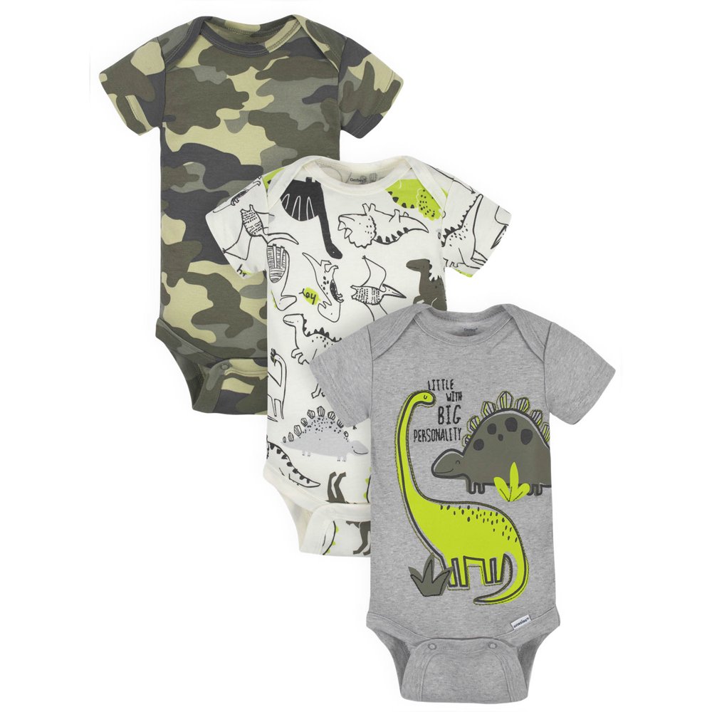 Gerber Gerber Baby Boys Onesies® Brand Bodysuits, 3Pack Walmart
