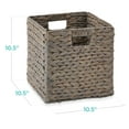 thumbnail image 2 of Juego de 5 cestas de almacenamiento Best Choice Products con forma de jacinto, color gris, 2 of 7