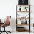 thumbnail image 3 of Costway 5-Tier Bookshelf, Industrial Etagere Bookcase, Rustic Display Shelf Organizer, 3 of 10