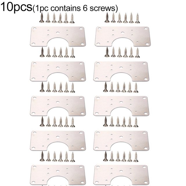 Stainless Steel Hinge Fixing Plate for Cabinet Door Repair Installer Kits