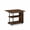 Rustic Brown, variant on Furnibear Mobile Nightstand with Foldable Swivel Top and 2 Tier Shelf Rolling Bedside Table for Small Spaces Bedroom, Rustic Brown
